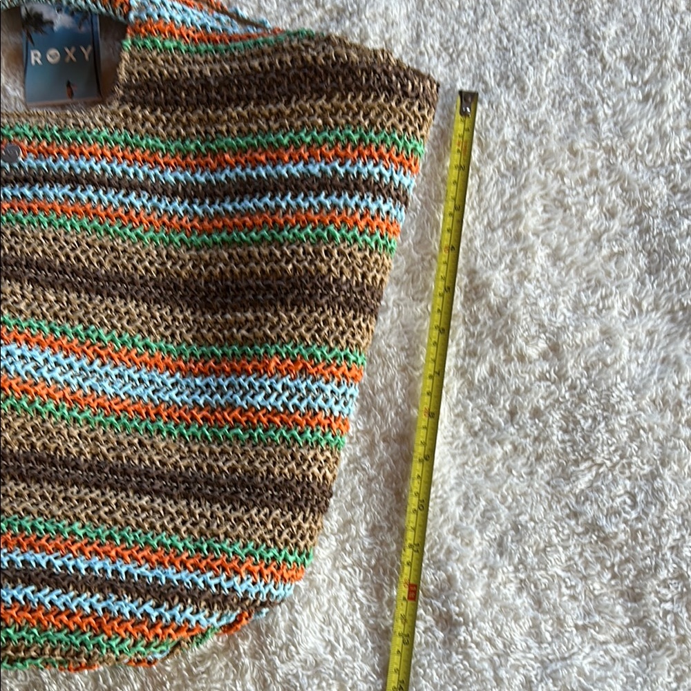 Roxy Multicolor Knit Tote Bag - Picture 8 of 9